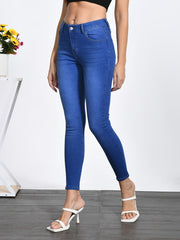 High Waist Skinny Jeans Stretchy Denim Pants