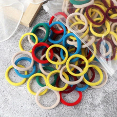 60pcs Elastic Rubber Band Hair Accessories For Women Girls