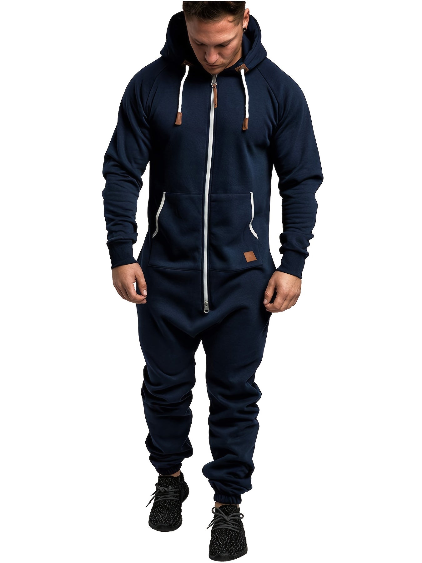 Men's Zipper One Piece Jumpsuit Romper Work Suit