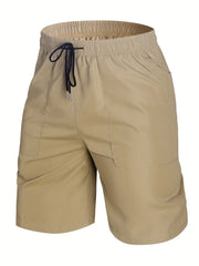 Men's Casual Cargo Shorts with Drawstring