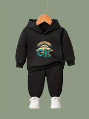 Girls Long Sleeve Hoodie Sweatshirt & Sweatpants Set