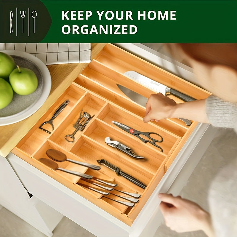 Tableware Storage Box Drawer Expandable Silver Tray Storage Box