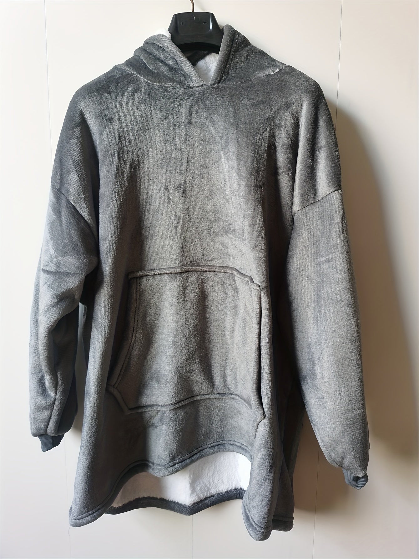 Fleece Cozy Warm Hooded Nightgown with Pockets