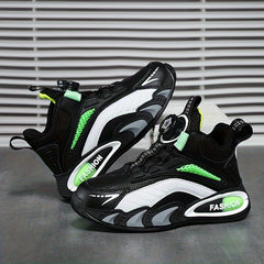 Unisex Kid's Basketball Shoes Rotating Buckle Sneakers