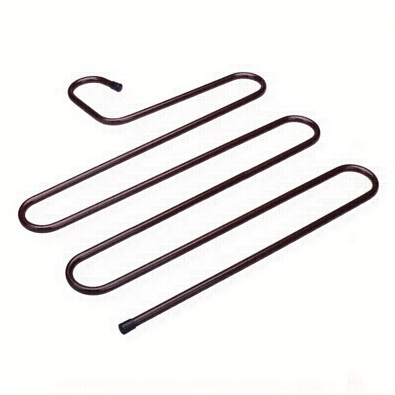 1pc Stainless Steel Pants Rack Telescopic Anti-slip S-shaped Clip