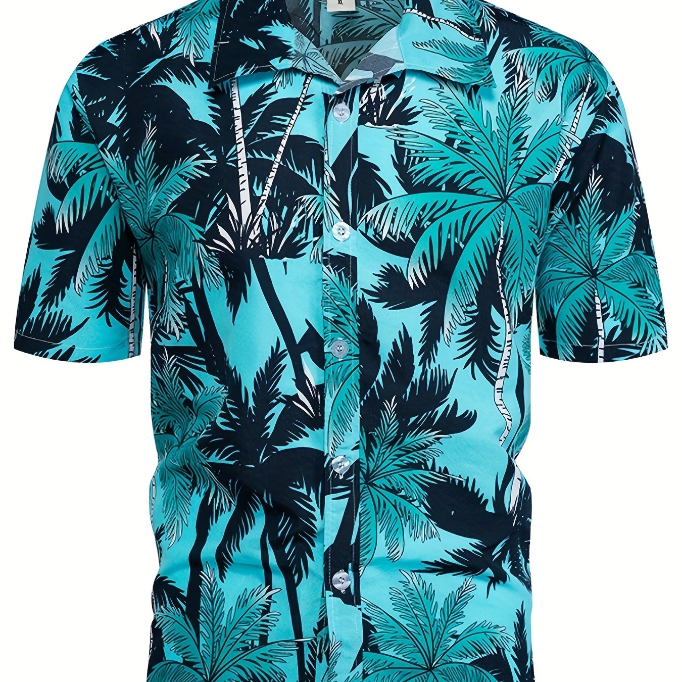 Men's Hawaiian Print Shirt Lightweight Casual Shirt