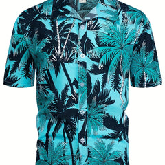Men's Hawaiian Print Shirt Lightweight Casual Shirt