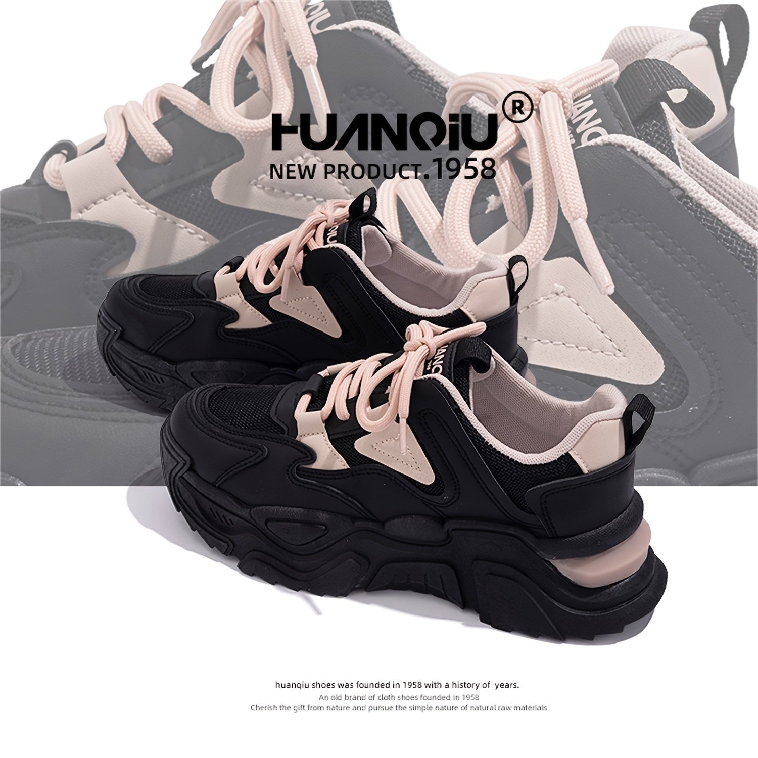 Women's Chunky Sneakers Non-Slip Lightweight Running Shoes