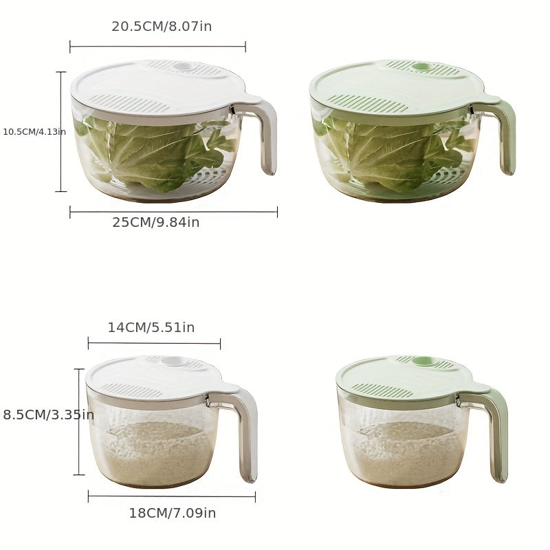 1pc Fruit And Vegetable Draining Basket Kitchen Accessory