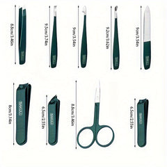 Portable Nail Clippers Fingernail & Toenail Cutter Set