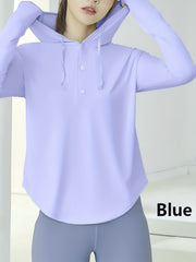 Teen Quick Dry UV Protection Hoodie Top