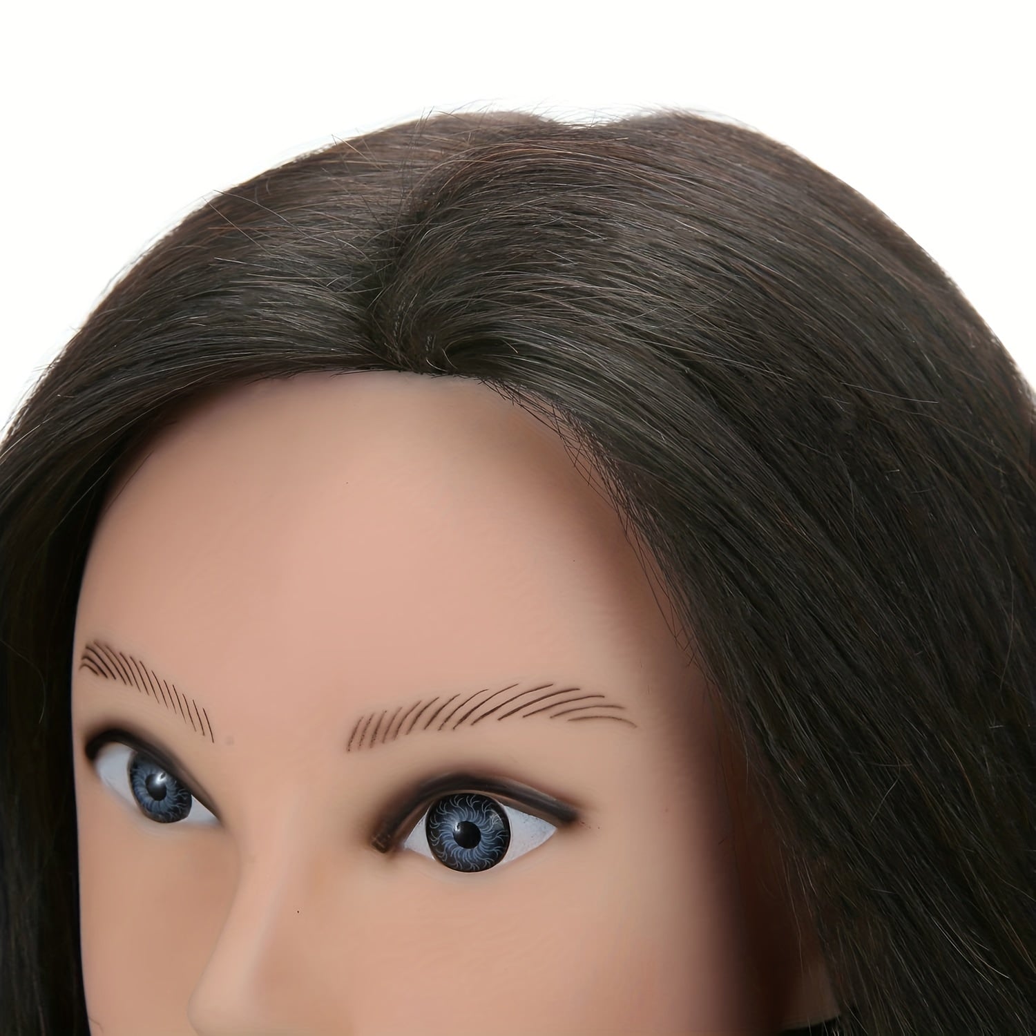 Long Straight Hair Mannequin Head for Hairdresser Training