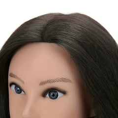 Long Straight Hair Mannequin Head for Hairdresser Training