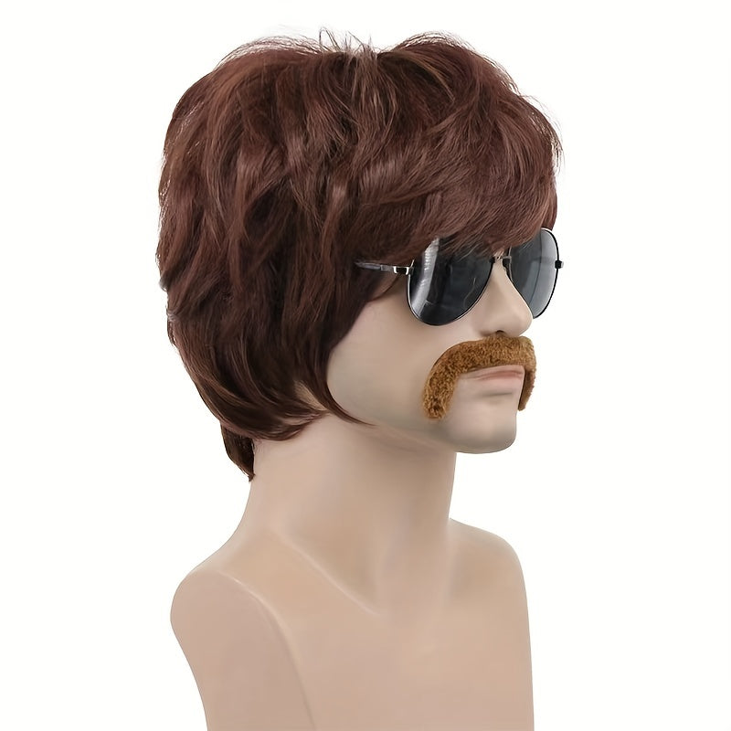 Men's Wig & Beard & Sunglasses Costume Accessories