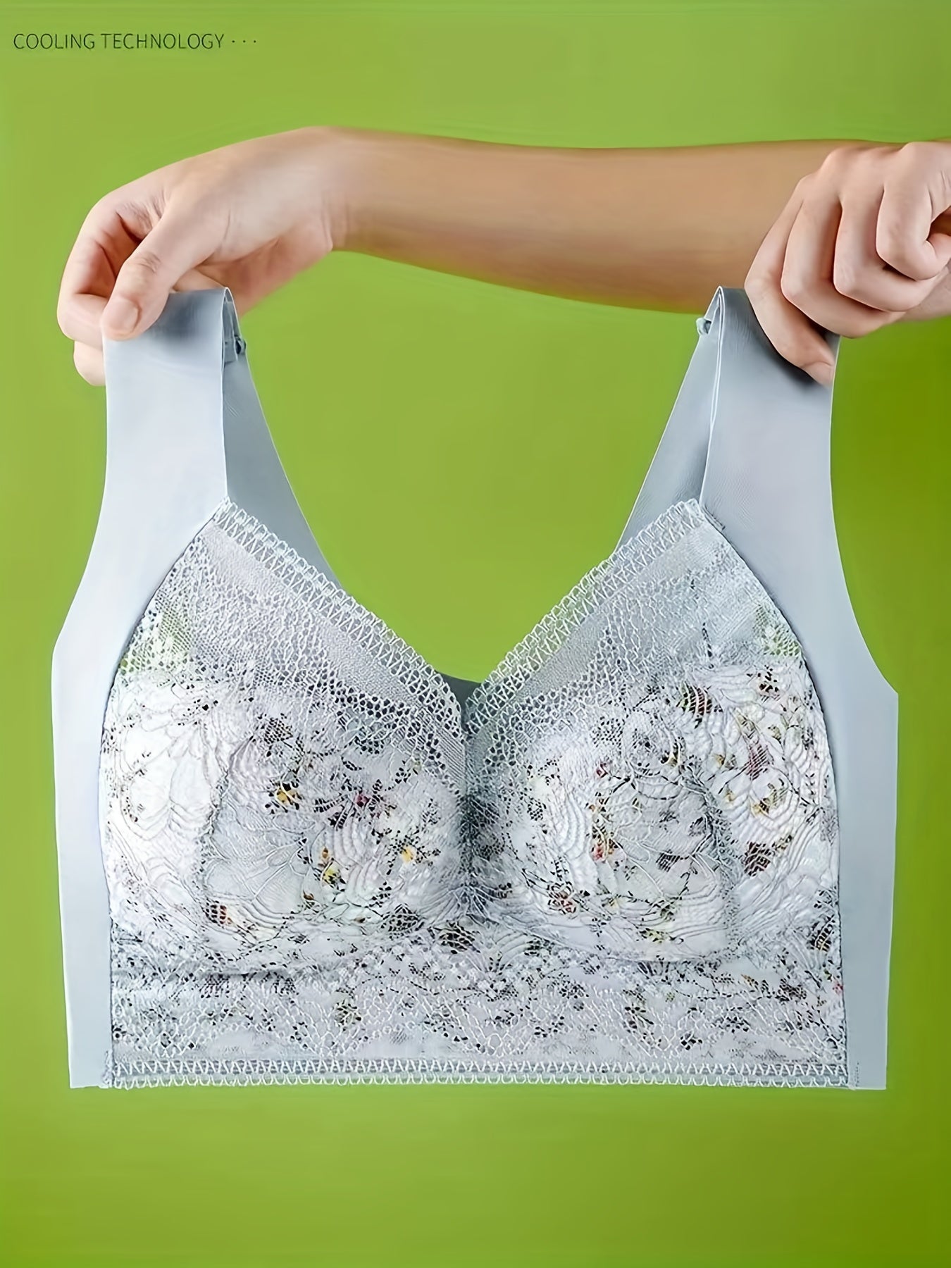 3pcs Lace Wireless Bras Push Up Seamless Bra Women's Lingerie