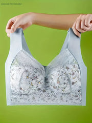3pcs Lace Wireless Bras Push Up Seamless Bra Women's Lingerie