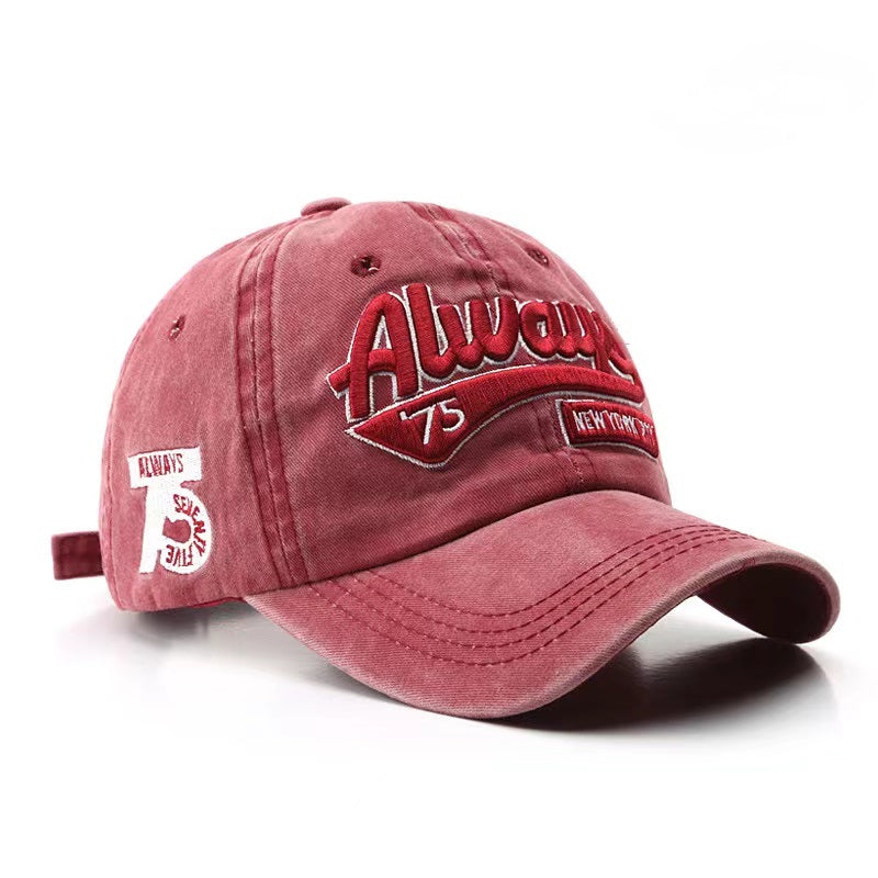 Women Baseball Cap Washed Embroidery Caps Football Hats Cap For Women Man Unisex