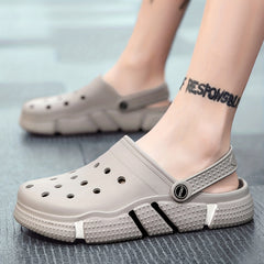 Men's Slip On Platform Clogs Outdoor Sandals