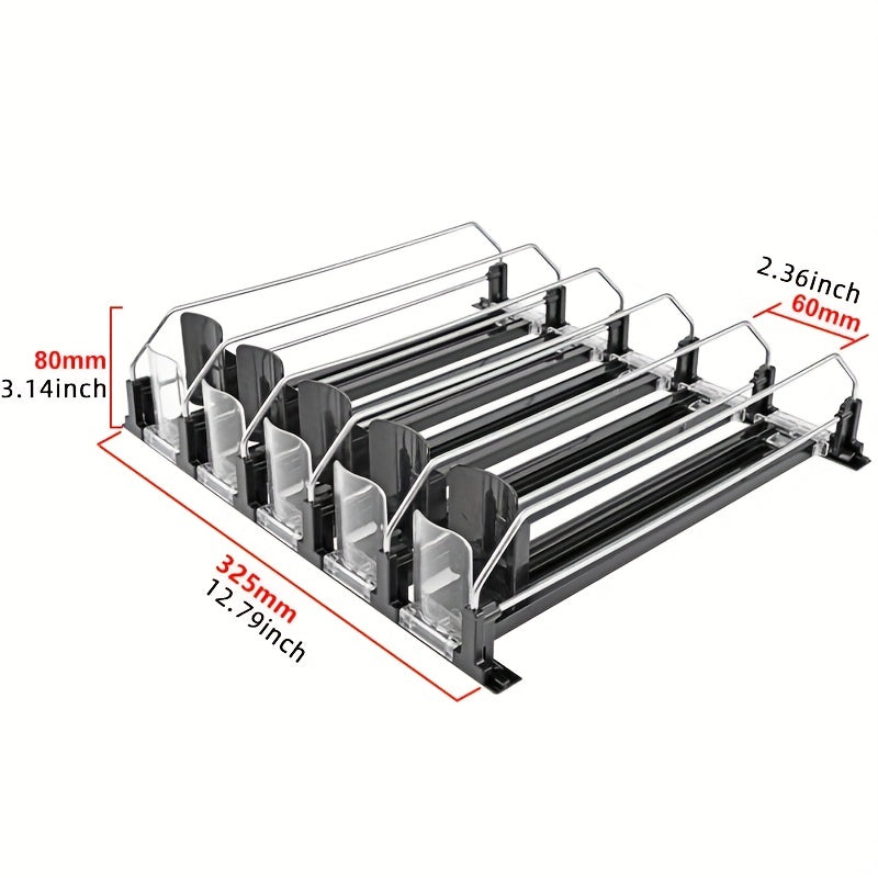 Refrigerator Beverage Organizer Stackable Can Dispenser Holds 12 Cans