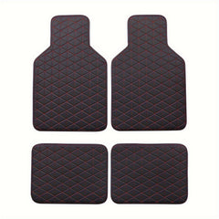 Waterproof PU Leather Car Foot Mats Car Carpets Car Interior Accessories