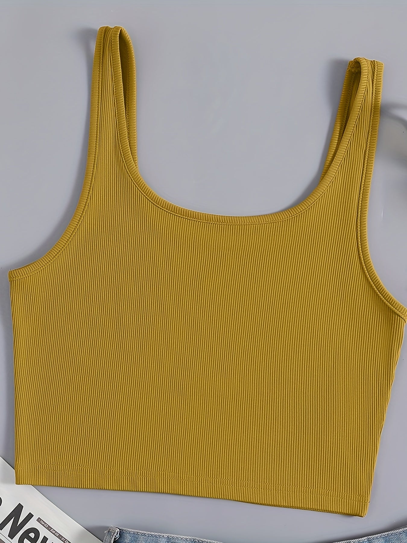 Sexy Crop Cami Vest Solid Sleeveless Casual Sweater For Spring & Summer Women's