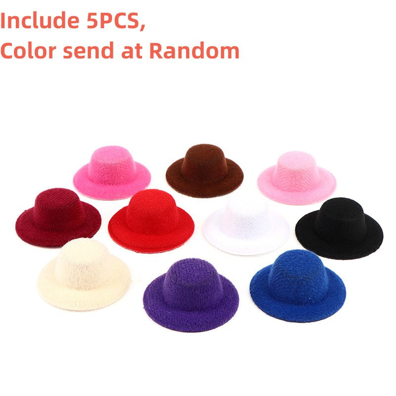 5pcs 1:12 Dollhouse Hat Mini Dolls House Accessories