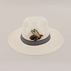 Outdoor Cowboy Hat Mens Summer Sun Hat Sun Protection Big Brim Straw Hat