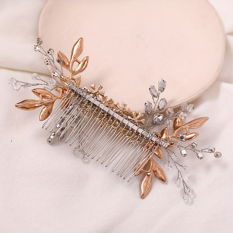 Rhinestone Hair Comb Head Jewelry Hair Accessories