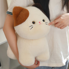 Fat Calico Cat Plush Toy 7.87in Stuffed Sofa Ornament