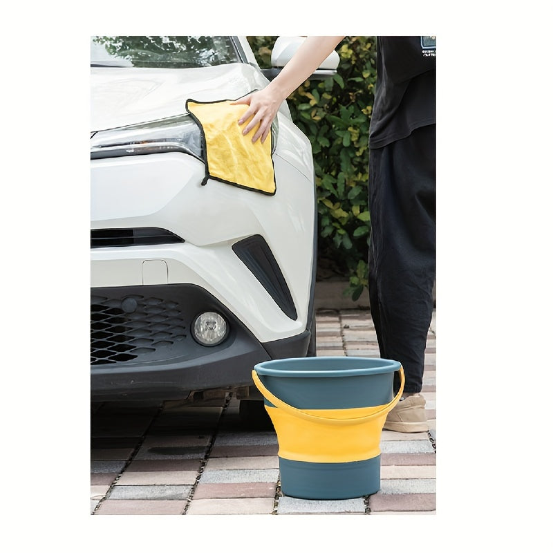 Portable Folding Water Bucket Outdoor Fishing Bucket Car Travel Car Wash Bucket