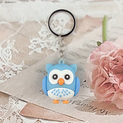 Cute Owl Bird Keychain PVC Cartoon Animal Pendant