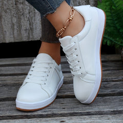 Women's Casual Lace Up Outdoor Sneakers Lightweight Low Top Shoes