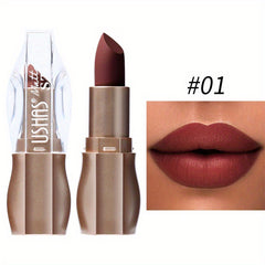 12 Colors Ice Nude Matte Lipstick Lip Balm Waterproof Long Lasting