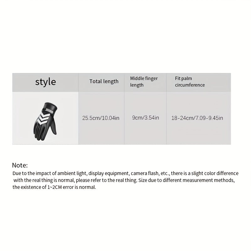 Warm Touch Screen Reflective Riding Gloves Waterproof Windproof
