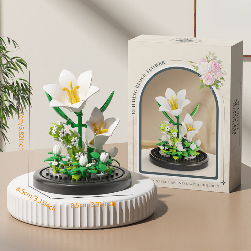 Creative Micro Particle Building Block Bouquet Set