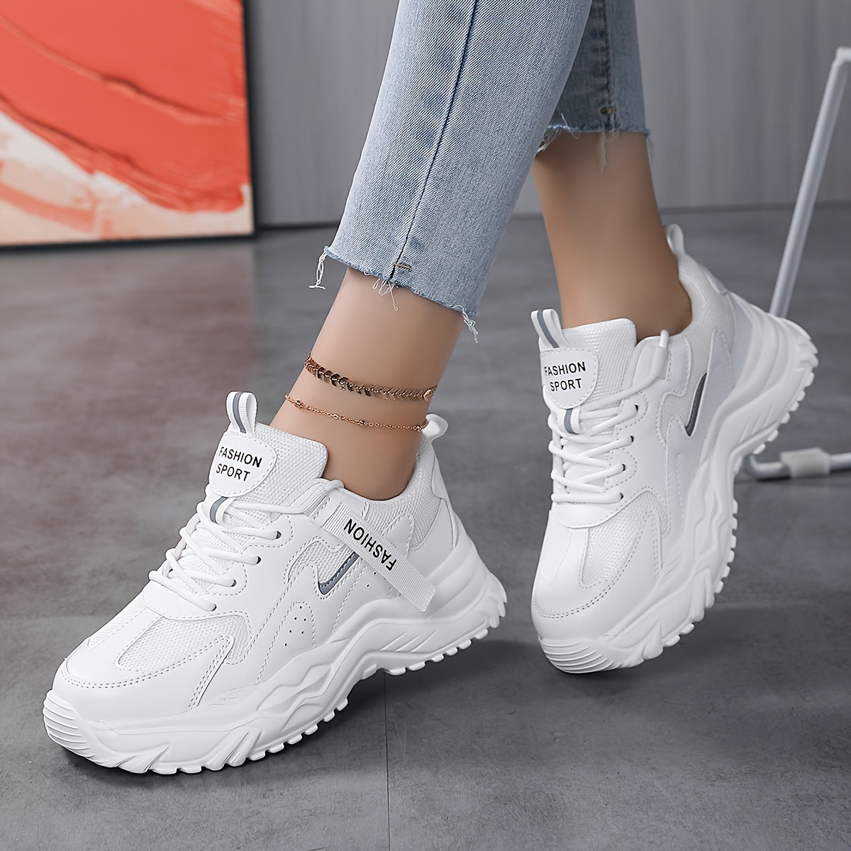 Women's Heighten Chunky Sneakers Non Slip Running Shoes
