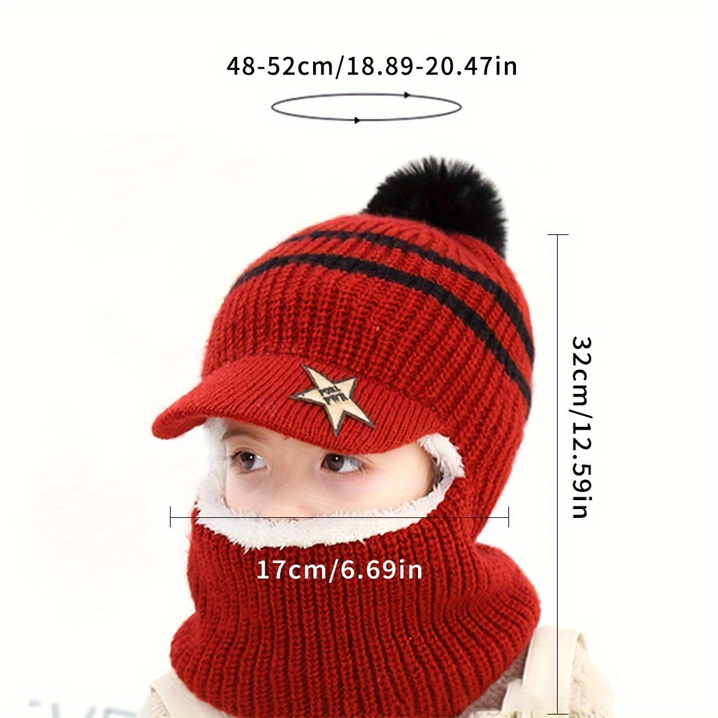 Children Winter Windproof Balaclava Thick Warm Face Cover