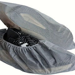 100pcs Disposable Non-woven Shoe Covers Slip Resistant Durable for Movers
