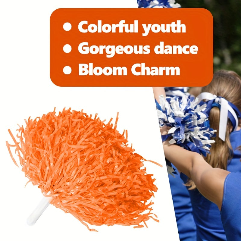 2pcs PE Plastic Cheering Poms Handheld Props Dancing Supplies