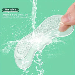2Pcs Silicone Heel Protector Stickers Anti Wear Shoe Heel Pads