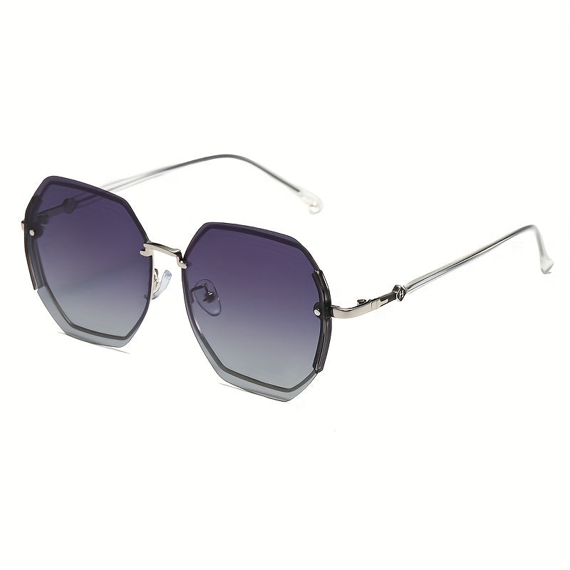 Men Hexagon Frame Sunglasses UV Summer Sunglasses