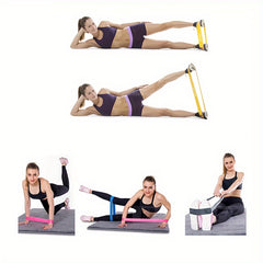 5pcs Latex Yoga Resistance Bands for Strength Train
