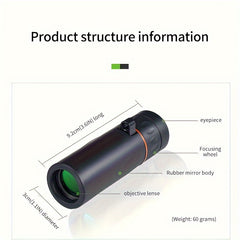 Portable 60x21 Monocular Telescope BAK4 Zoom Monocular