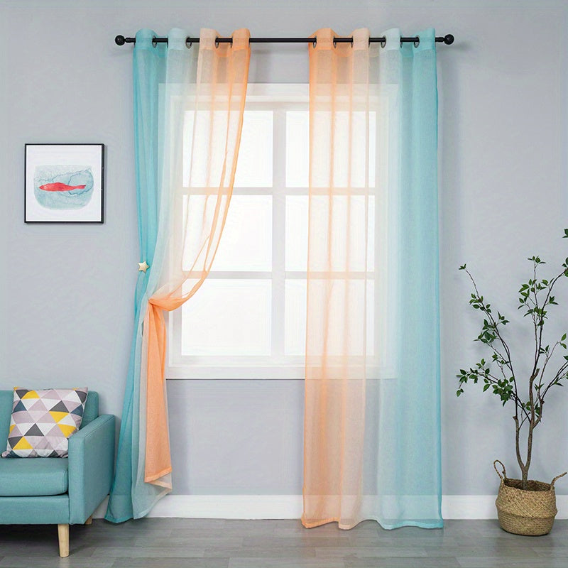 Sheer Curtains for Home Decor & Privacy - Perfect for Kitchen, Bedroom, Living
