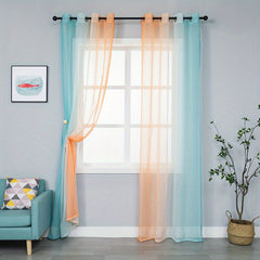 Sheer Curtains for Home Decor & Privacy - Perfect for Kitchen, Bedroom, Living