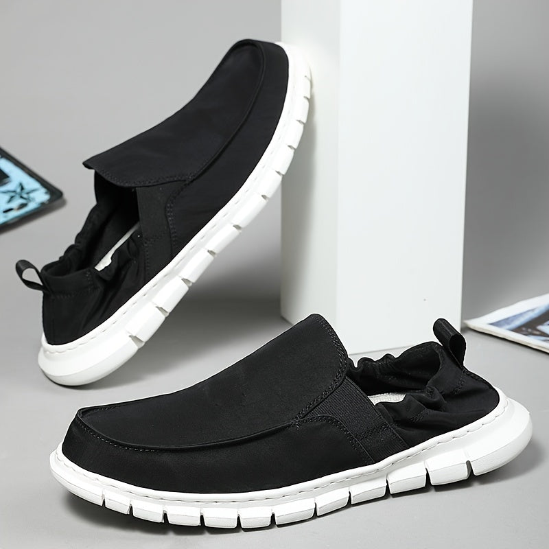 Men's Canvas Slip On Walking Shoes Lightweight Sneakers