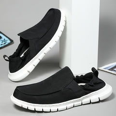 Men's Canvas Slip On Walking Shoes Lightweight Sneakers