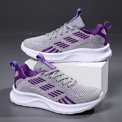 Women's Breathable Trail Running Sneakers with Thick Bottom