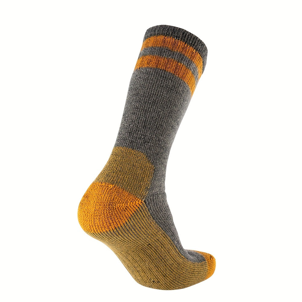 Moisture Wicking Woolen Crew Socks for Hiking & Outdoors