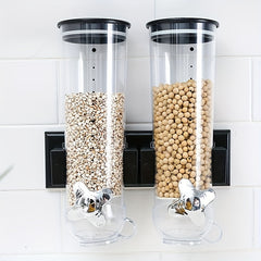 Wall Mounted Barley Machine Acrylic Grain Storage Tank Kitchen Can